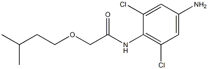 N-(4-amino-2,6-dichlorophenyl)-2-(3-methylbutoxy)acetamide Struktur