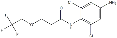 N-(4-amino-2,6-dichlorophenyl)-3-(2,2,2-trifluoroethoxy)propanamide Struktur