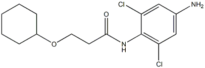 N-(4-amino-2,6-dichlorophenyl)-3-(cyclohexyloxy)propanamide Struktur