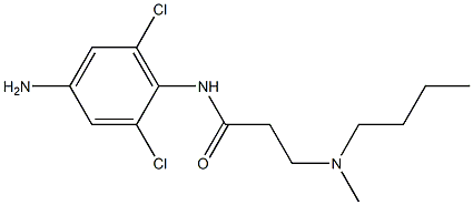 N-(4-amino-2,6-dichlorophenyl)-3-[butyl(methyl)amino]propanamide Struktur