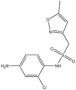 N-(4-amino-2-chlorophenyl)-1-(5-methyl-1,2-oxazol-3-yl)methanesulfonamide Struktur