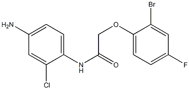 N-(4-amino-2-chlorophenyl)-2-(2-bromo-4-fluorophenoxy)acetamide Struktur