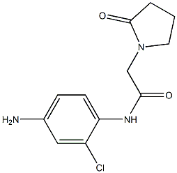 N-(4-amino-2-chlorophenyl)-2-(2-oxopyrrolidin-1-yl)acetamide Struktur