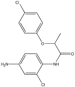 N-(4-amino-2-chlorophenyl)-2-(4-chlorophenoxy)propanamide Struktur