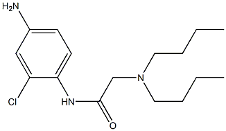 N-(4-amino-2-chlorophenyl)-2-(dibutylamino)acetamide Struktur