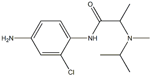 N-(4-amino-2-chlorophenyl)-2-[isopropyl(methyl)amino]propanamide Struktur