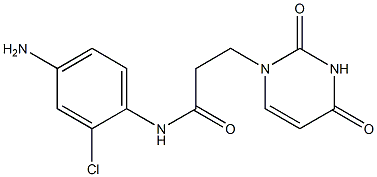 N-(4-amino-2-chlorophenyl)-3-(2,4-dioxo-1,2,3,4-tetrahydropyrimidin-1-yl)propanamide Struktur