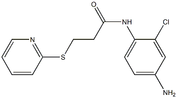 N-(4-amino-2-chlorophenyl)-3-(pyridin-2-ylsulfanyl)propanamide Struktur