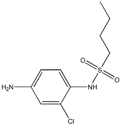 N-(4-amino-2-chlorophenyl)butane-1-sulfonamide Struktur