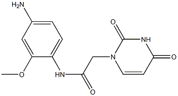 N-(4-amino-2-methoxyphenyl)-2-(2,4-dioxo-1,2,3,4-tetrahydropyrimidin-1-yl)acetamide Struktur