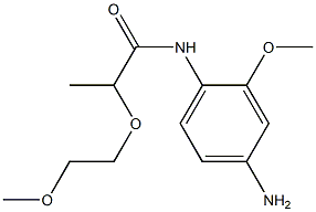 N-(4-amino-2-methoxyphenyl)-2-(2-methoxyethoxy)propanamide Struktur