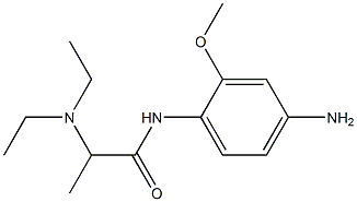 N-(4-amino-2-methoxyphenyl)-2-(diethylamino)propanamide Struktur