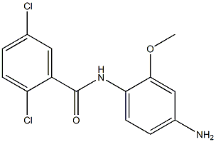 N-(4-amino-2-methoxyphenyl)-2,5-dichlorobenzamide Struktur