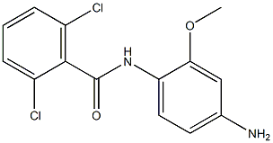 N-(4-amino-2-methoxyphenyl)-2,6-dichlorobenzamide Struktur