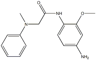 N-(4-amino-2-methoxyphenyl)-2-[methyl(phenyl)amino]acetamide Struktur