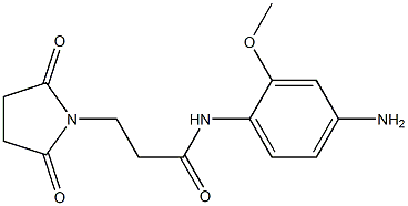 N-(4-amino-2-methoxyphenyl)-3-(2,5-dioxopyrrolidin-1-yl)propanamide Struktur