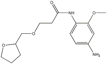 N-(4-amino-2-methoxyphenyl)-3-(oxolan-2-ylmethoxy)propanamide Struktur