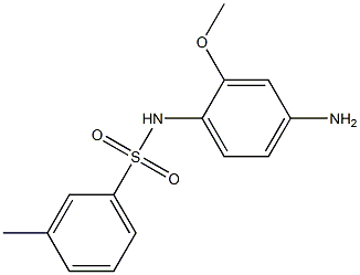 N-(4-amino-2-methoxyphenyl)-3-methylbenzenesulfonamide Struktur