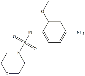 N-(4-amino-2-methoxyphenyl)morpholine-4-sulfonamide Struktur