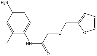 N-(4-amino-2-methylphenyl)-2-(2-furylmethoxy)acetamide Struktur