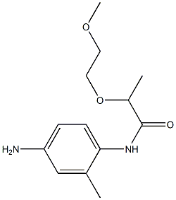 N-(4-amino-2-methylphenyl)-2-(2-methoxyethoxy)propanamide Struktur