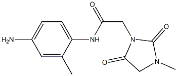 N-(4-amino-2-methylphenyl)-2-(3-methyl-2,5-dioxoimidazolidin-1-yl)acetamide Struktur