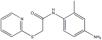 N-(4-amino-2-methylphenyl)-2-(pyridin-2-ylsulfanyl)acetamide Struktur