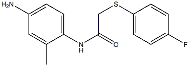 N-(4-amino-2-methylphenyl)-2-[(4-fluorophenyl)sulfanyl]acetamide Struktur