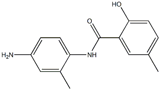 N-(4-amino-2-methylphenyl)-2-hydroxy-5-methylbenzamide Struktur