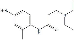 N-(4-amino-2-methylphenyl)-3-(diethylamino)propanamide Struktur