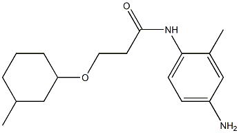 N-(4-amino-2-methylphenyl)-3-[(3-methylcyclohexyl)oxy]propanamide Struktur