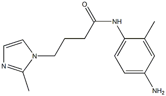 N-(4-amino-2-methylphenyl)-4-(2-methyl-1H-imidazol-1-yl)butanamide Struktur