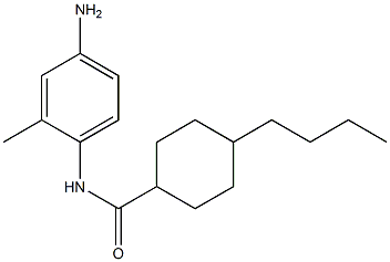 N-(4-amino-2-methylphenyl)-4-butylcyclohexane-1-carboxamide Struktur