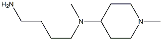 N-(4-aminobutyl)-N,1-dimethylpiperidin-4-amine Struktur