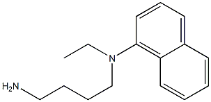 N-(4-aminobutyl)-N-ethylnaphthalen-1-amine Struktur