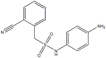 N-(4-aminophenyl)-1-(2-cyanophenyl)methanesulfonamide Struktur