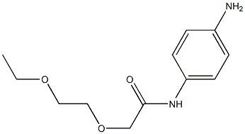 N-(4-aminophenyl)-2-(2-ethoxyethoxy)acetamide Struktur