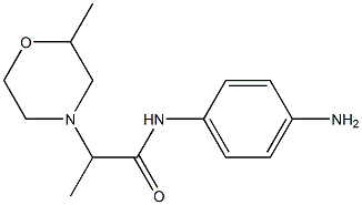 N-(4-aminophenyl)-2-(2-methylmorpholin-4-yl)propanamide Struktur