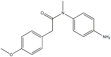 N-(4-aminophenyl)-2-(4-methoxyphenyl)-N-methylacetamide Struktur