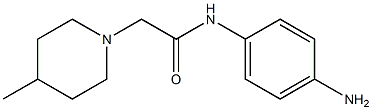 N-(4-aminophenyl)-2-(4-methylpiperidin-1-yl)acetamide Struktur