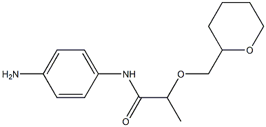 N-(4-aminophenyl)-2-(oxan-2-ylmethoxy)propanamide Struktur