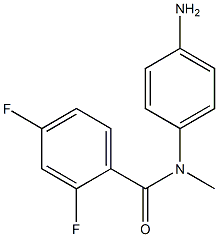 N-(4-aminophenyl)-2,4-difluoro-N-methylbenzamide Struktur