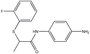 N-(4-aminophenyl)-2-[(2-fluorophenyl)sulfanyl]propanamide Struktur