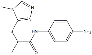 N-(4-aminophenyl)-2-[(4-methyl-4H-1,2,4-triazol-3-yl)sulfanyl]propanamide Struktur