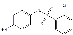 N-(4-aminophenyl)-2-chloro-N-methylbenzene-1-sulfonamide Struktur