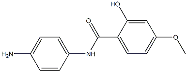 N-(4-aminophenyl)-2-hydroxy-4-methoxybenzamide Struktur