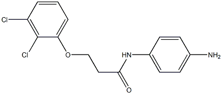 N-(4-aminophenyl)-3-(2,3-dichlorophenoxy)propanamide Struktur