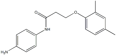 N-(4-aminophenyl)-3-(2,4-dimethylphenoxy)propanamide Struktur