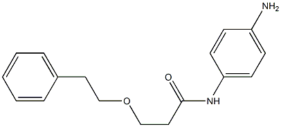 N-(4-aminophenyl)-3-(2-phenylethoxy)propanamide Struktur