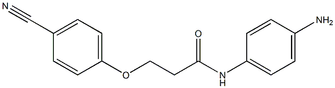 N-(4-aminophenyl)-3-(4-cyanophenoxy)propanamide Struktur